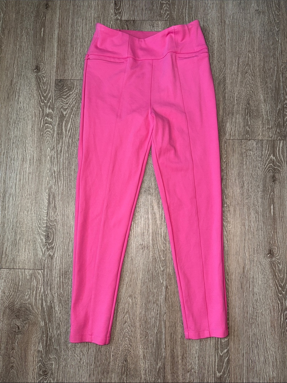 Betabrand Ankle Length Straight Leg Hot Pink Travel Yoga Pants Size Medium